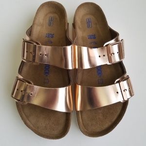 Birkenstock Arizona Metallic Copper 39